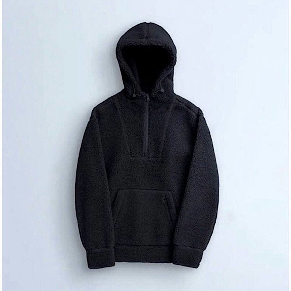 The Arrivals Sherpa Techno Fleece Hoodie Black